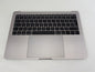 Apple MacBook Pro A1708 13 Space Grey Laptop Keyboard Palmrest Touchpad Battery