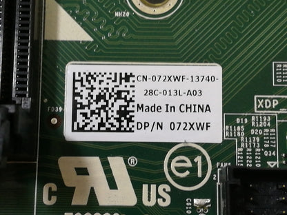 Dell PowerEdge R420 Socket LGA 1366 DDR3 Server Motherboard 072XWF 72XWF