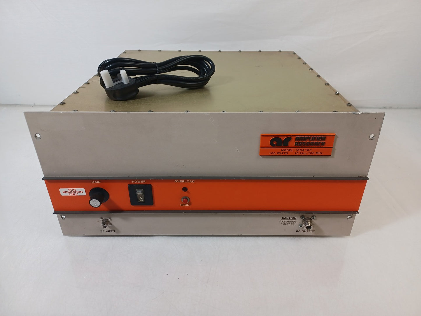 AR Amplifier Research 100A100 100 Watts 10Khz-100Mhz Power Amplifier - Faulty