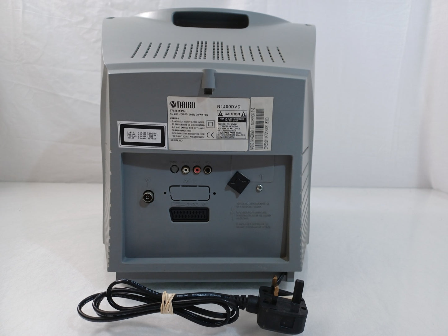 Naiko 14” CRT N1400DVD Scart Composite Coaxial Retro Television - Scratched