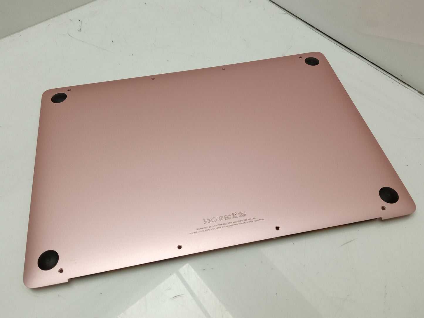 Apple MacBook A1534 2016 12' Rose Gold Battery Bottom Case Assembly 613-03891-A