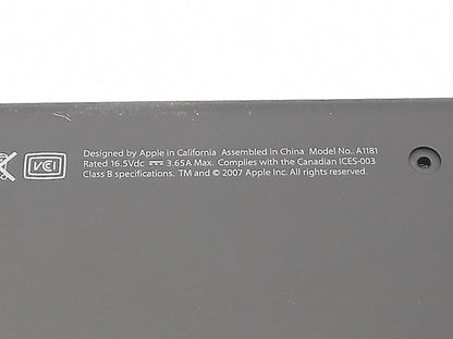 Apple MacBook A1181 2007 Laptop Bottom Chassis Panel Lid Black 815-9744