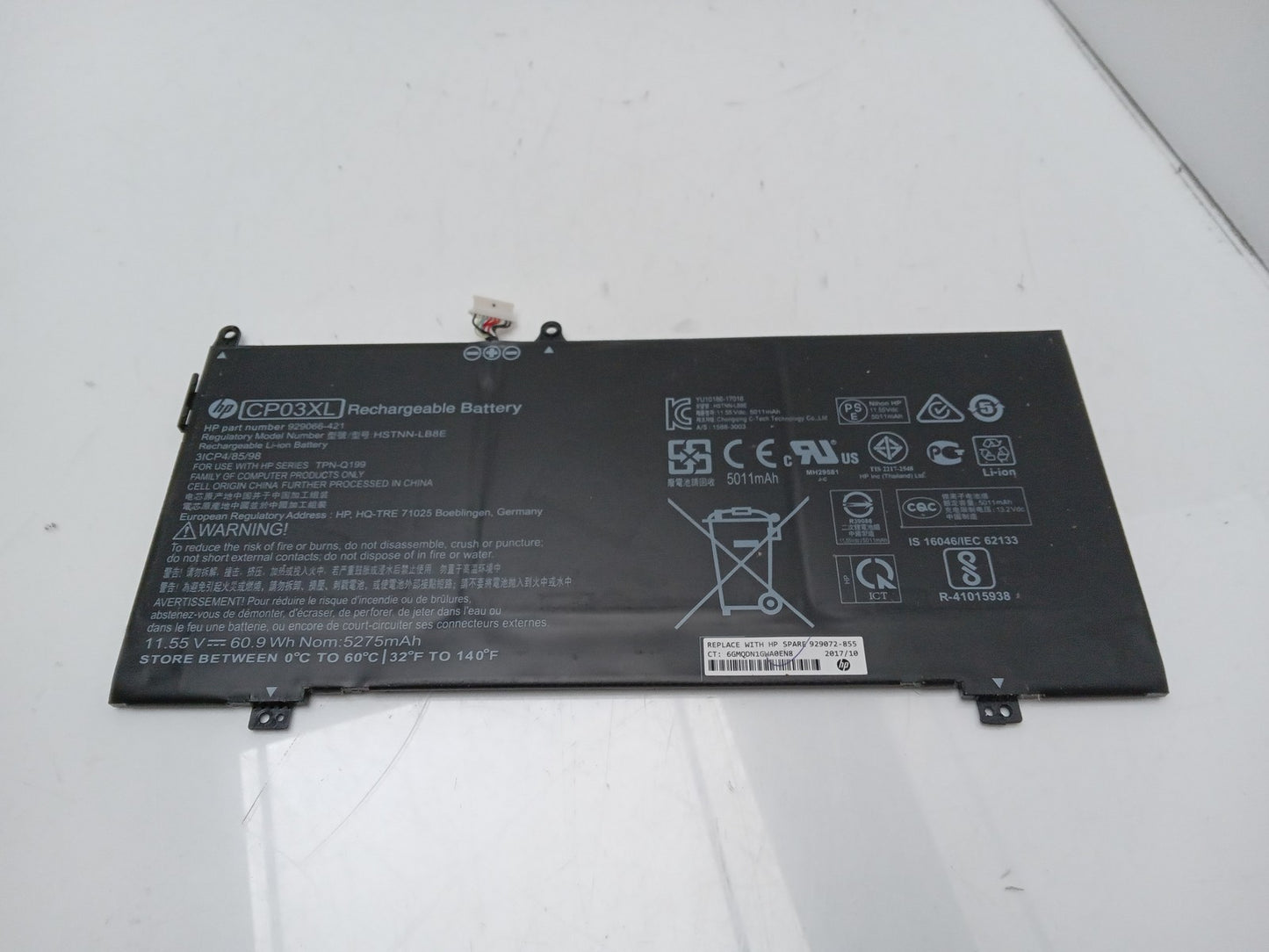 HP 60.9Wh 11.55V 5275mAh Replacement Laptop Battery CP03XL