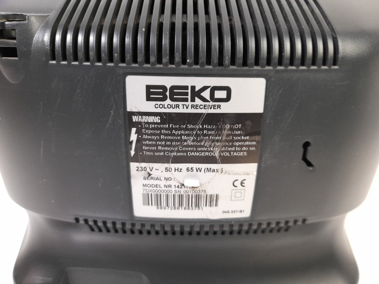 Beko 14213RDS 14" Colour TV Retro Vintage Gaming CRT