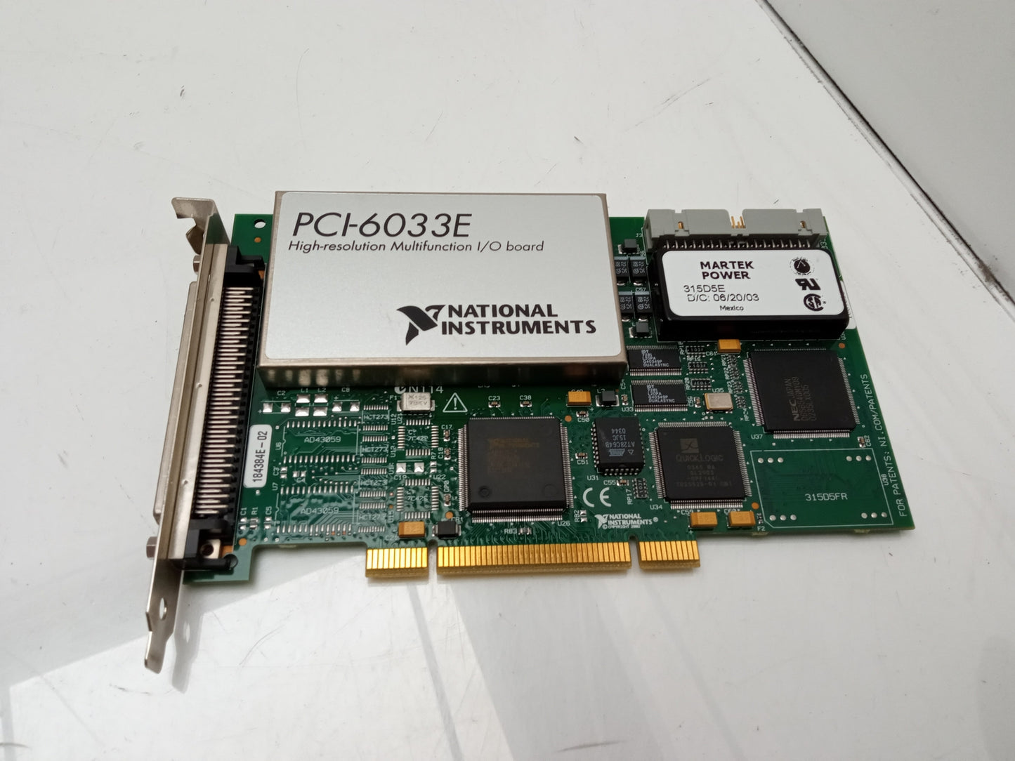 National Instruments PCI-6033E NI DAQ Multifunction 64ch Analog PCI Card