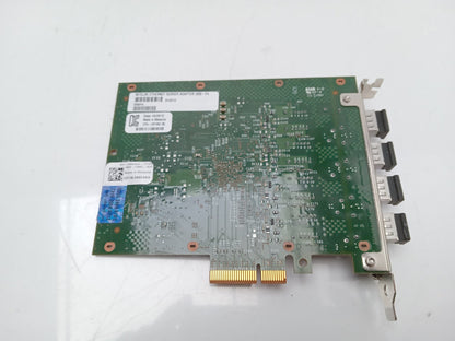 Intel I350F4 PCIe 4 Port SFP Ethernet Network Adapter Card I350-F4 0M54XX M54XX
