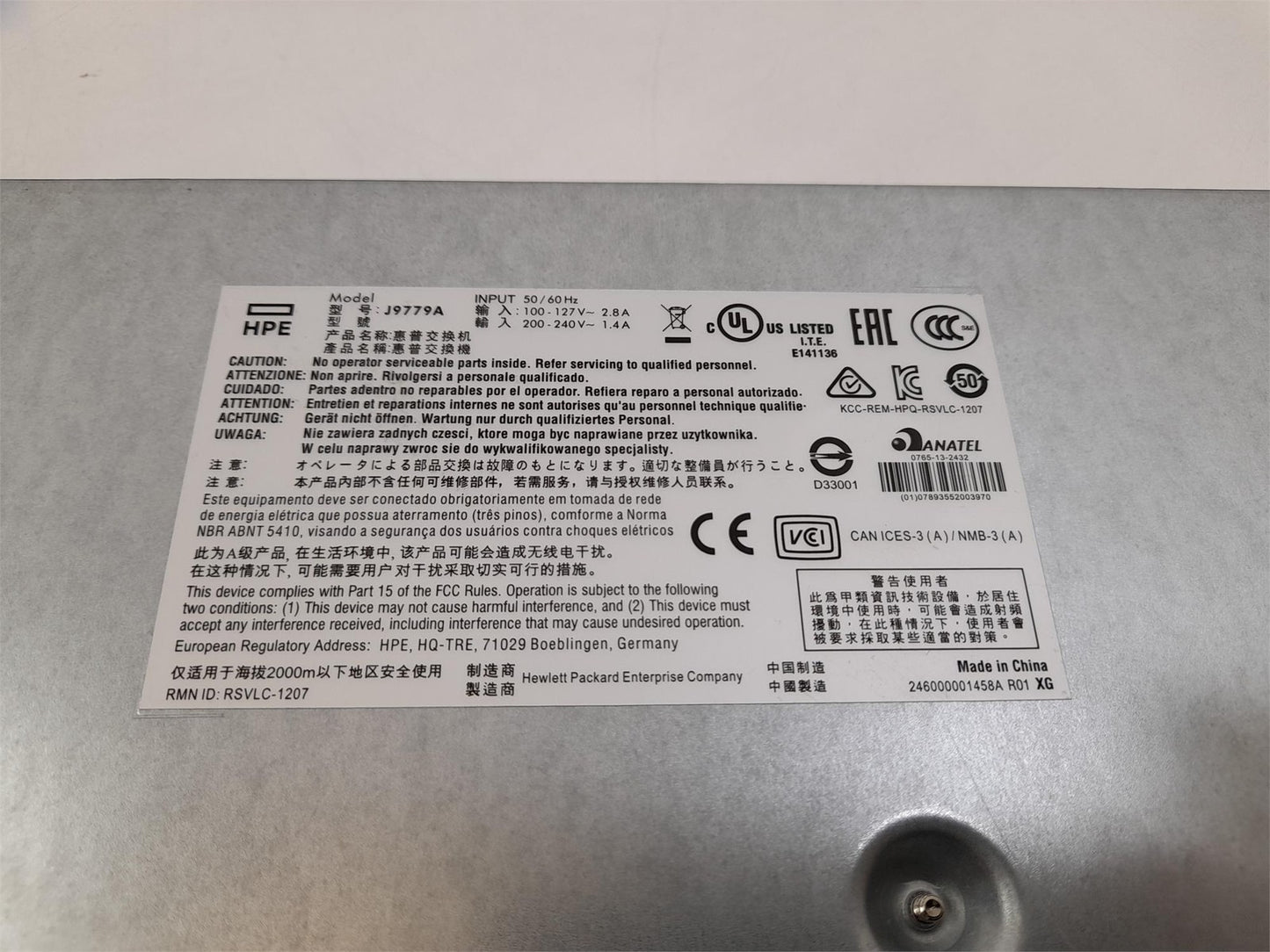 Aruba 2530-24 PoE+ Switch J9779A Network Switch - With rack mounts