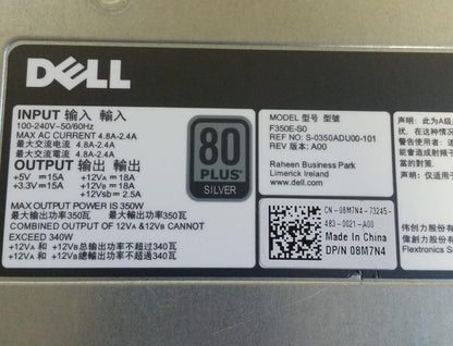 Dell PowerEdge T320 350W Server Power Supply Unit 08M7N4 8M7N4