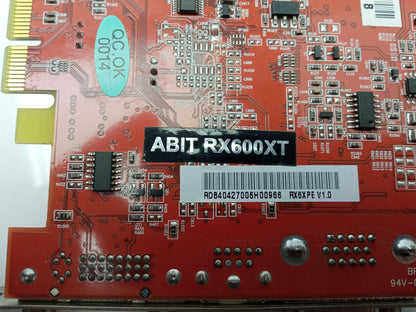 ABIT RX600XT PCIe Video Graphics Card R6XT-C4C000241 RX6XPE V1.0
