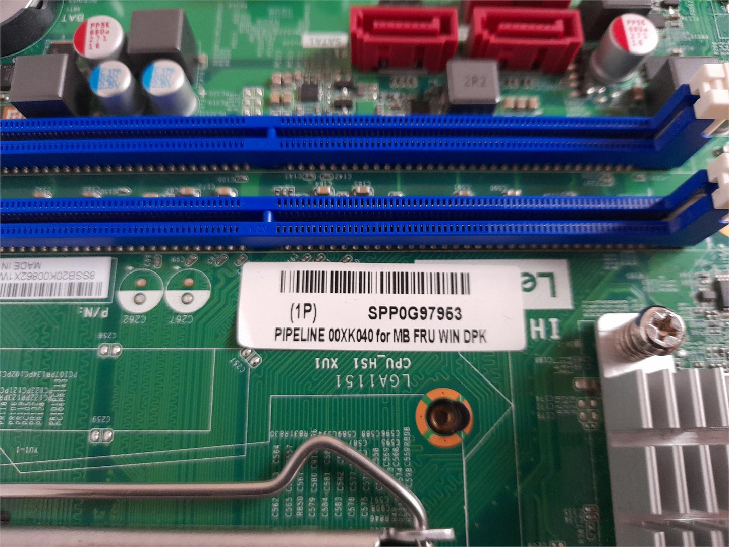 Lenovo Ideacentre 510S-08ISH LGA1151 DDR4 Motherboard with I/O Shield 00XK040