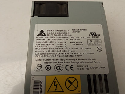 Delta Electronics GPS-200AB C 200W Server Power Supply Unit
