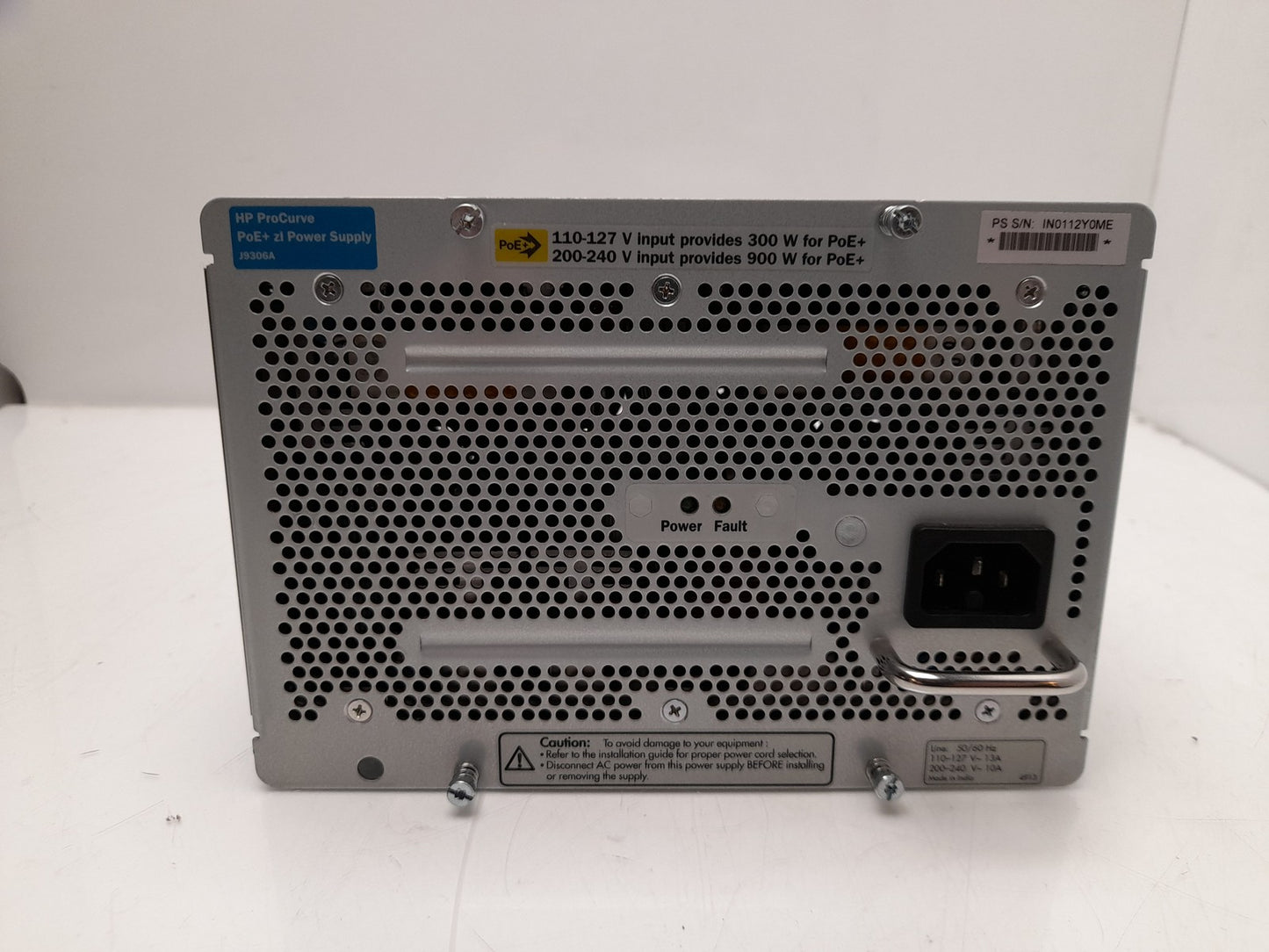 HP ProCurve 5400 ZL POE+ 1500W Power Supply J9306A
