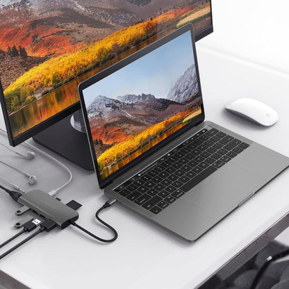 Targus Hyperdrive Power 9-in-1 USB-C Space Grey Hub - HD30F-GRAY