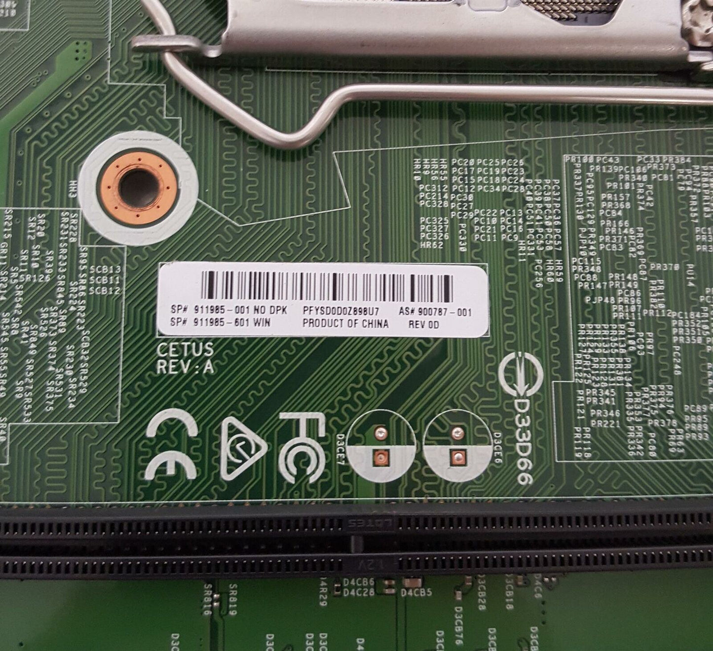 HP ProDesk 400 G4 SFF DDR4 LGA1151 Motherboard 900787-001 911985-001