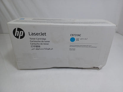 Genuine HP C9731A LaserJet Cyan Toner Cartridge - Damaged Box