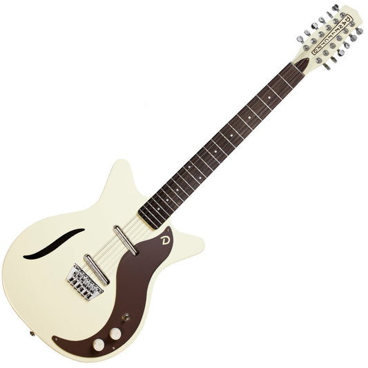 Danelectro Vintage 12 String Electric Guitar ~ Vintage White
