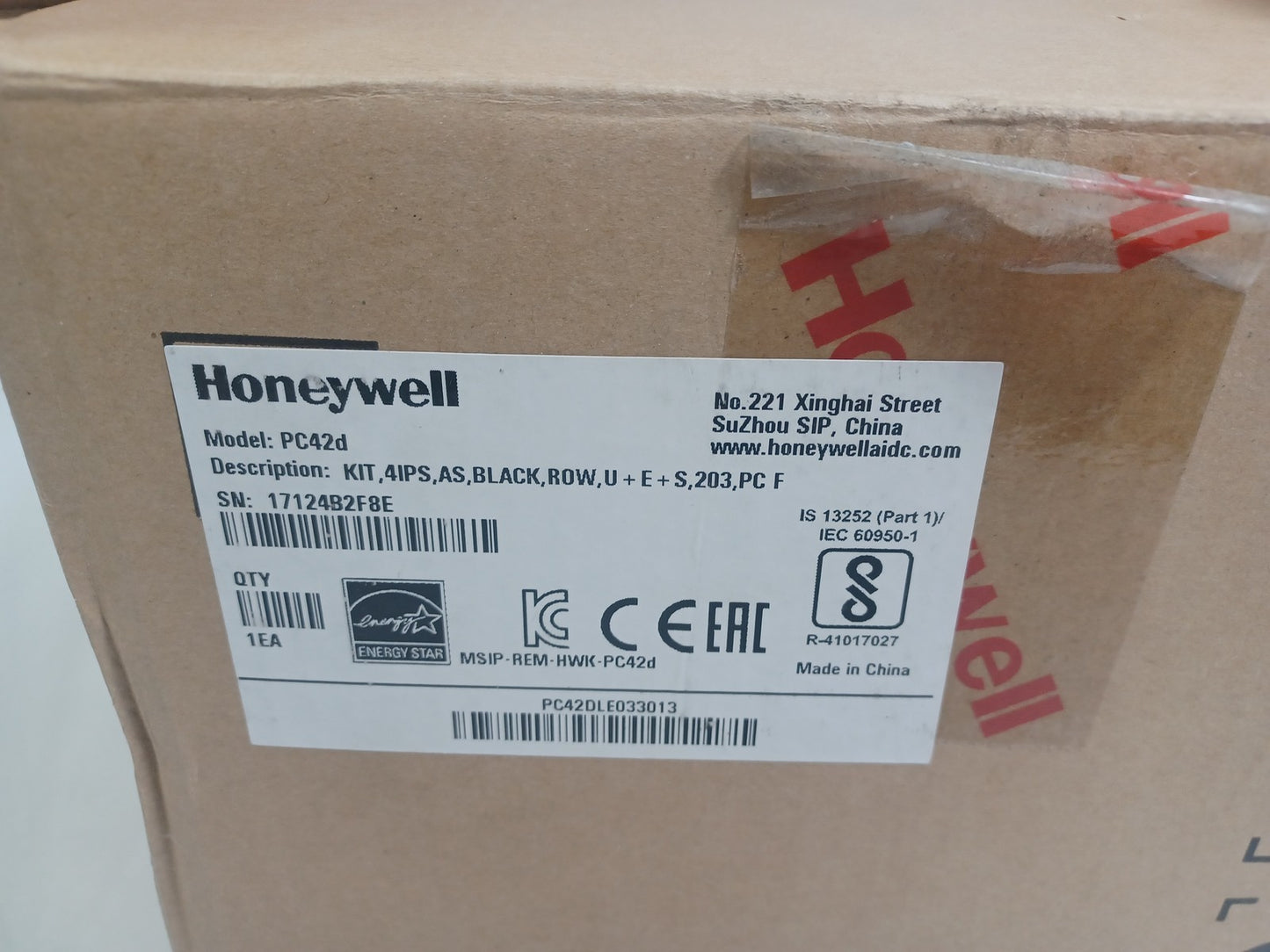 Honeywell PC42D Desktop Direct Thermal Barcode Label Printer