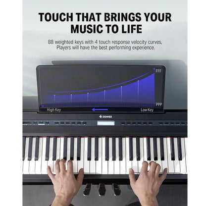 Donner DEP20 ~ 88 Keys Portable Piano - With Stand