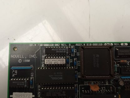 Novell 8-Bit ISA Adapter Card 810-000160-002 739-000160-002