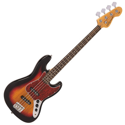 Vintage V49 Coaster Series Electric Bass Guitar Pack ~ 3 Tone Sunburst