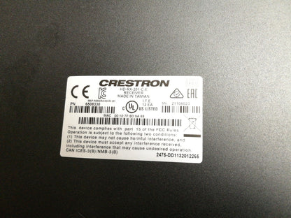 Crestron HD-RX-201 C-E Multi Format Switch & Receiver HD-TX-301 C-E Transmitter
