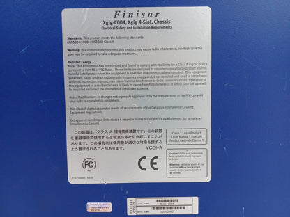Finisar XGIG-C004 4 Slot Chassis Protocol Analysis Test System