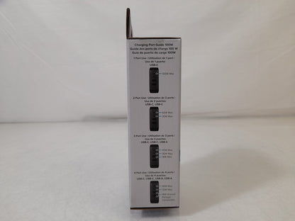 Targus APA109GL 100W GaN USB-C Wall Charger - With International Travel Plugs