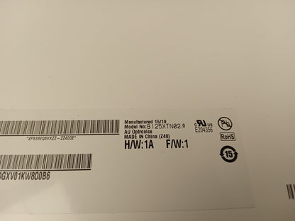 AU Optronics B125XTN02.0 12.5" Laptop Replacement LCD Display Panel