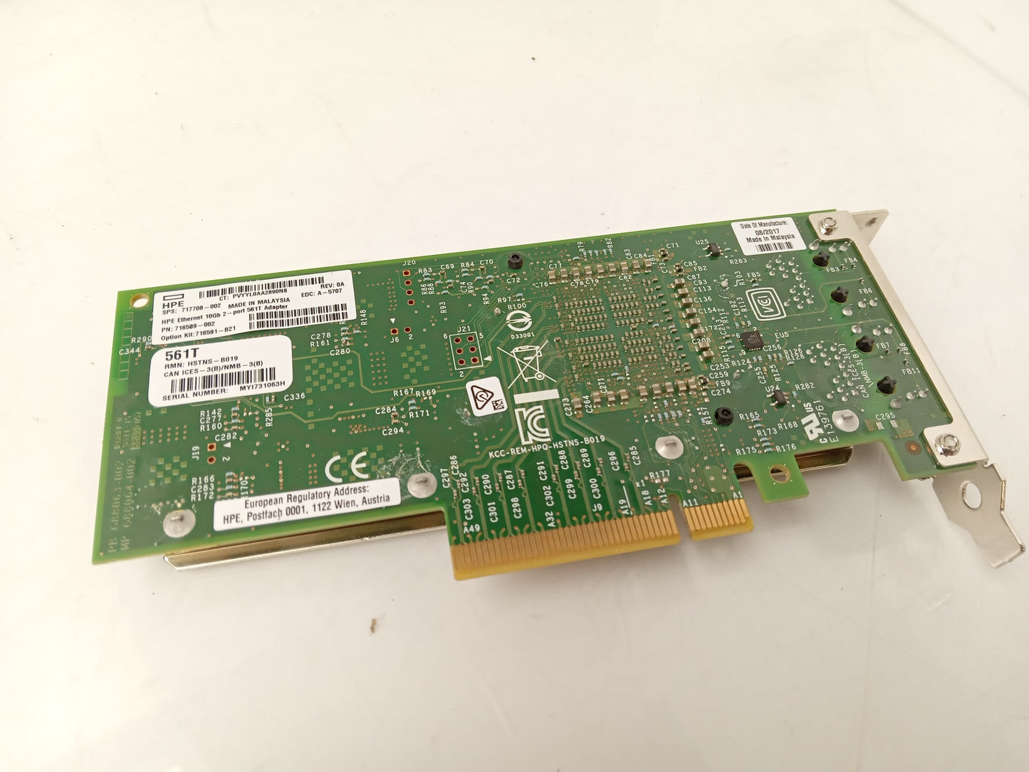 HP 561T 2-Port 10Gbps Low Profile Network Card Adapter 716589-002 717708-002