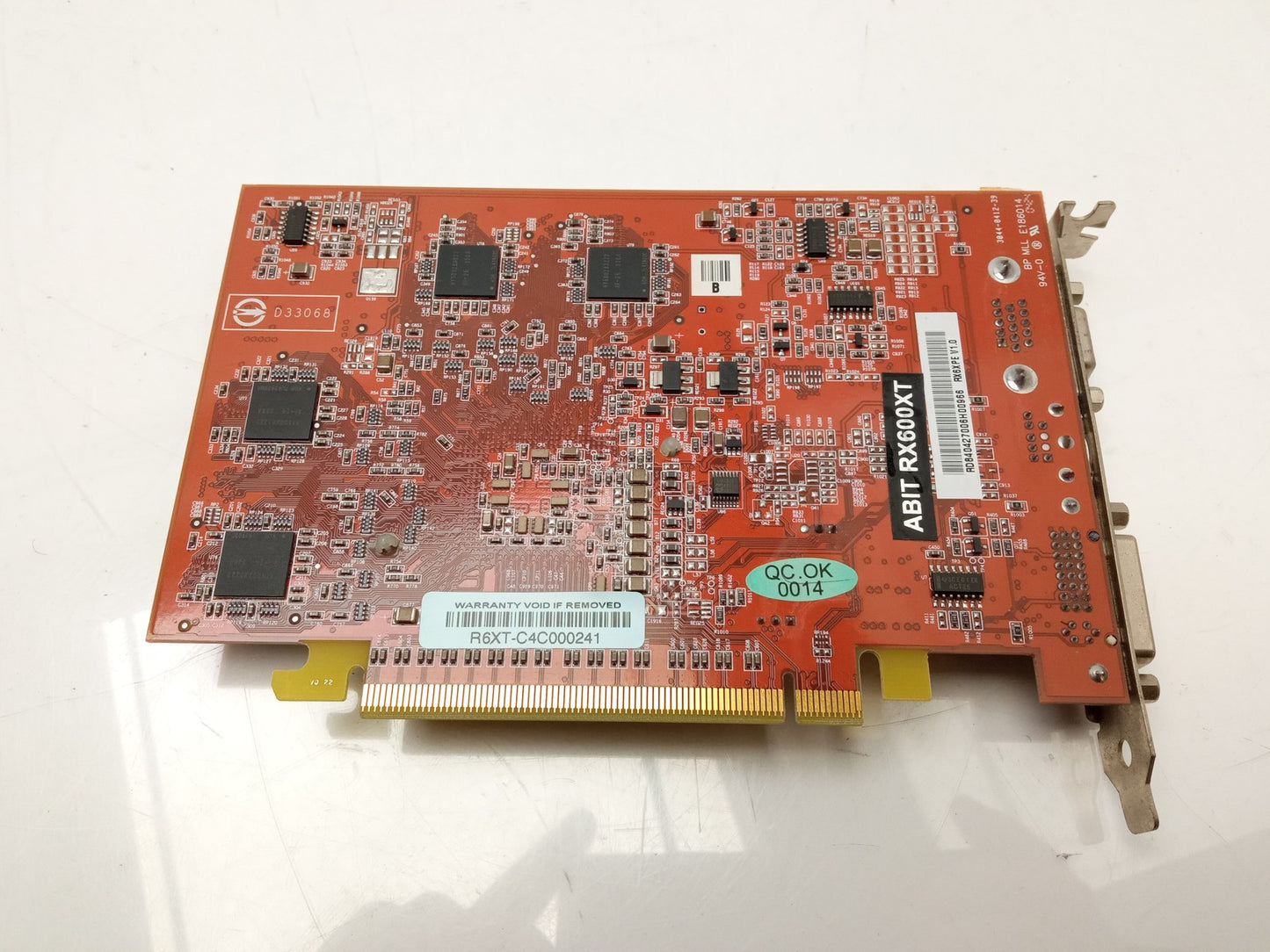ABIT RX600XT PCIe Video Graphics Card R6XT-C4C000241 RX6XPE V1.0