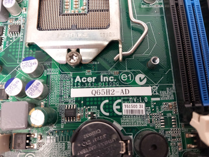 Acer Veriton X4610 Socket LGA 1155 DDR3 Motherboard with I/O Shield Q65H2-AD