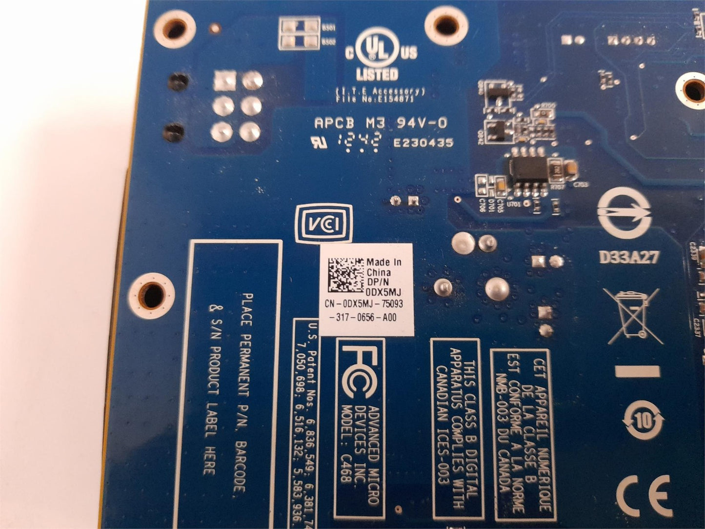 Dell AMD Radeon HD 7770 2GB PCIe x16 Video Graphics Card 0DX5MJ DX5MJ