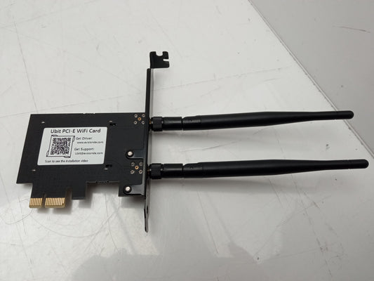 UBIT AX200 Gigabit WiFi & Bluetooth Adapter PCIe x1 network Card