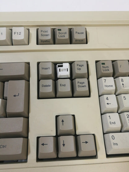 Vintage Fujitsu FKB4700 Mechanical Computer Keyboard 5 Pin ENG & RUS Typography