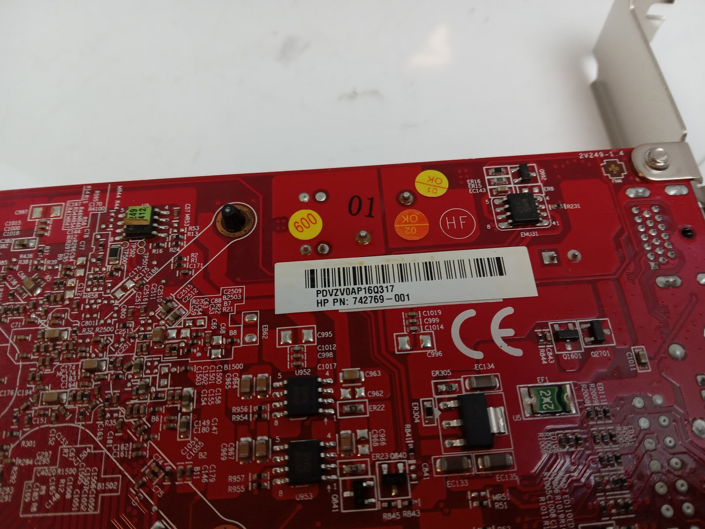 HP AMD Radeon HD8740 1GB DDR3 PCIe Video Graphics Card 742769-001