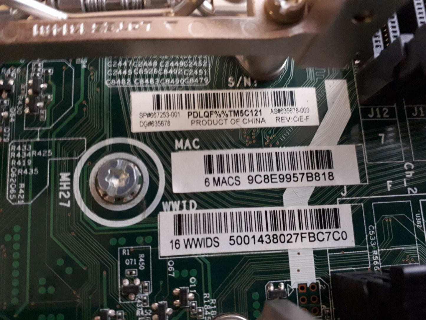 HP ProLiant ML350P G8 Socket E5-2620 Motherboard Tray 667253-001 635678-003