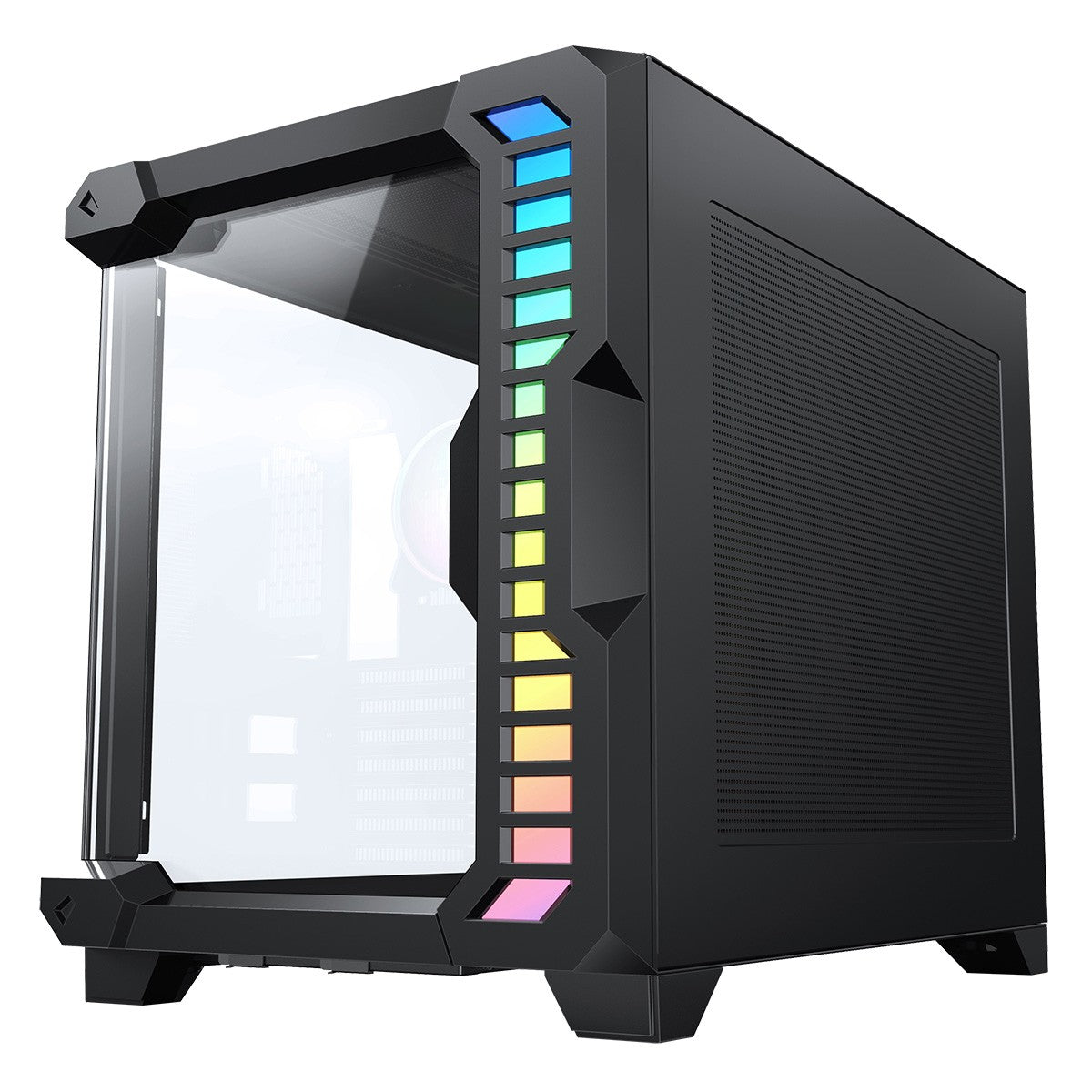 CiT Pro Android X Gaming Cube ATX Mid-Tower Dual Chamber Black PC Computer Case