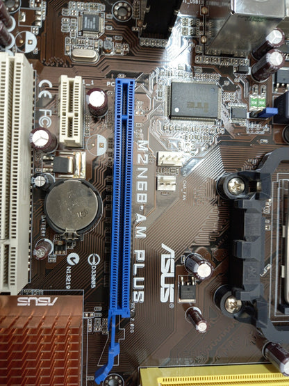 ASUS M2N68-AM PLUS Socket AM2 DDR2 Micro ATX Motherboard With I/O Shield