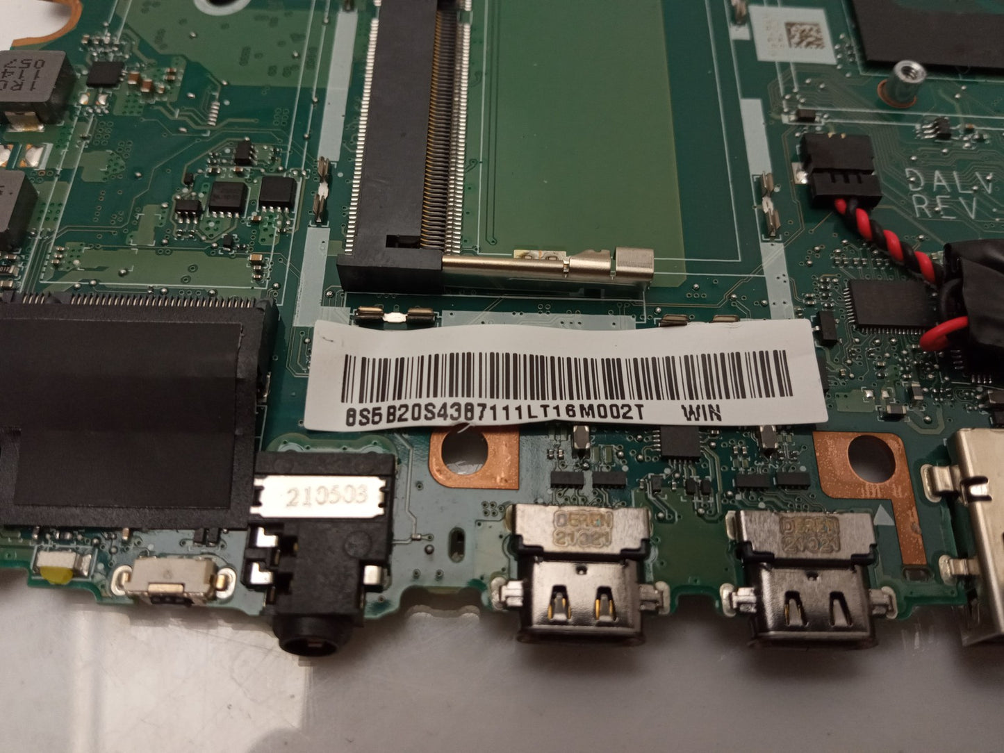 Lenovo ThinkBook 15-IFL Laptop Motherboard i5-1035G1 1.00GHz CPU DDR4 5B20S43871