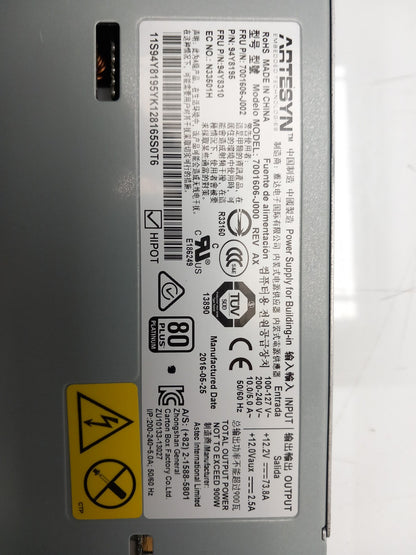IBM Artesyn 900w Server Power Supply Unit 94Y8195