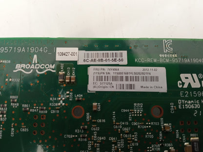 IBM Broadcom 5719 4 Port RJ-45 Gigabit PCIe Network Card Adapter 74Y4064