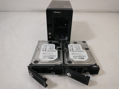 Qnap TS-239 Pro II+ 2 Bay Network Attached Storage 2TB (2x 1TB)- No Power Supply