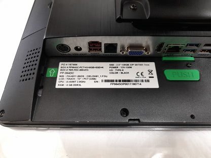 Cielo PP-9645C POS Touchscreen Till i5-4590T 12GB RAM 240GB SSD Win 10 - No PSU