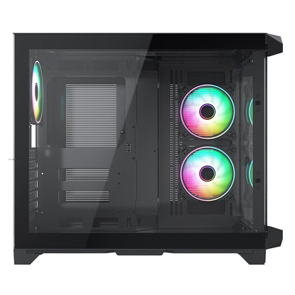 CiT Pro Android X Gaming Cube ATX Mid-Tower Dual Chamber Black PC Computer Case