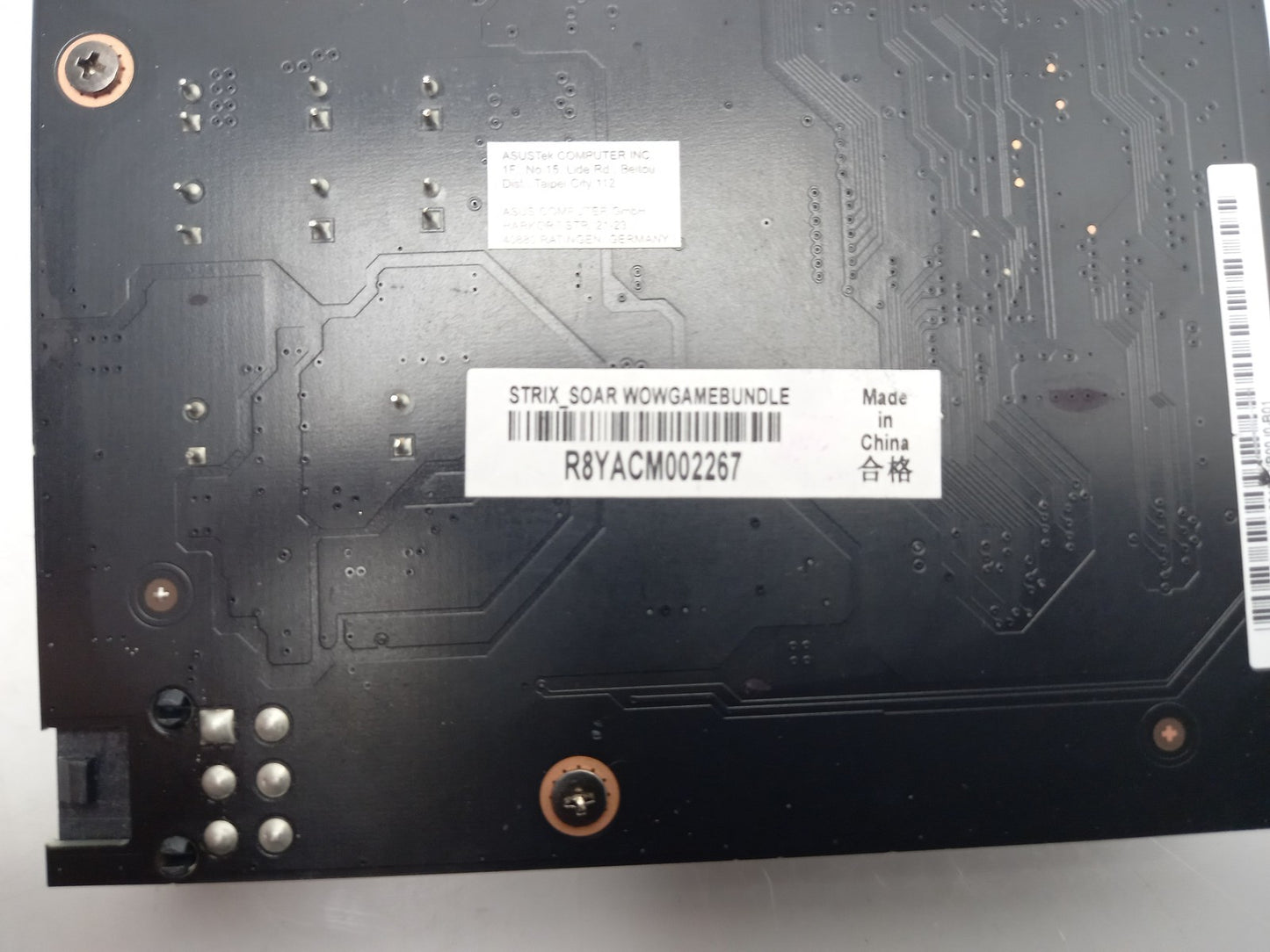 ASUS STRIX SOAR 7.1 PCIe Gaming Sound Card STRIX_SOAR WOWGAMEBUNDLE