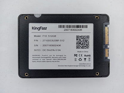 KingFast F10 2710DCS23BF-512 512GB 2.5" Solid State Drive SATA SSD