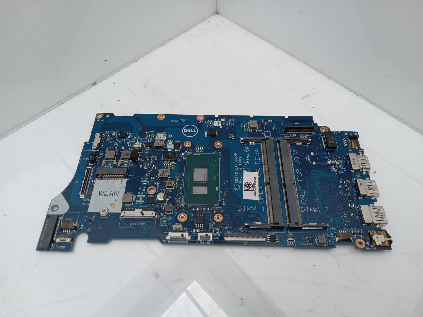 Dell Vostro 5568 Laptop Motherboard With i5-7200U 2.50GHz DDR4 LA-D822P 0V242N