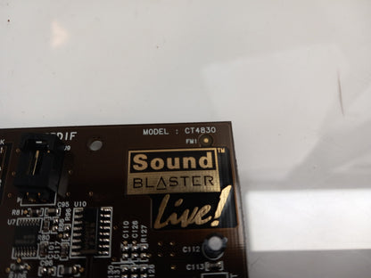 Creative Labs CT4830 Sound Blaster Live! 5.1 Internal PCI Sound Audio Card