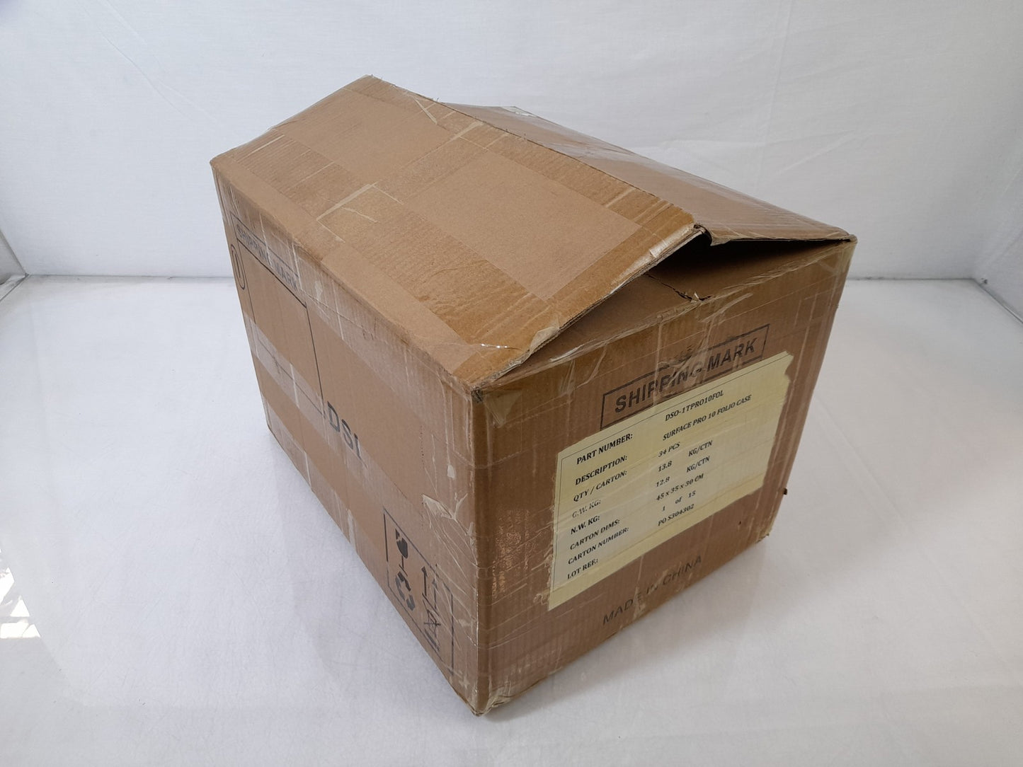 JobLot x34 Surface Pro 10 DSO-1TPRO10FOL 13" Folio Case Stand PU Leather Cover