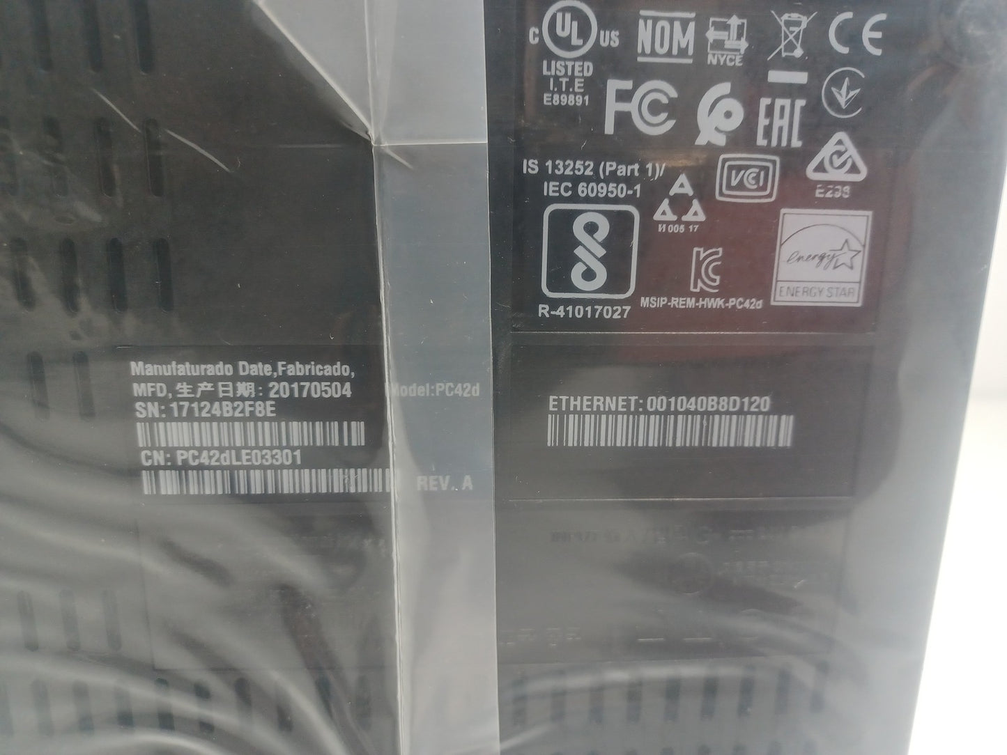 Honeywell PC42D Desktop Direct Thermal Barcode Label Printer